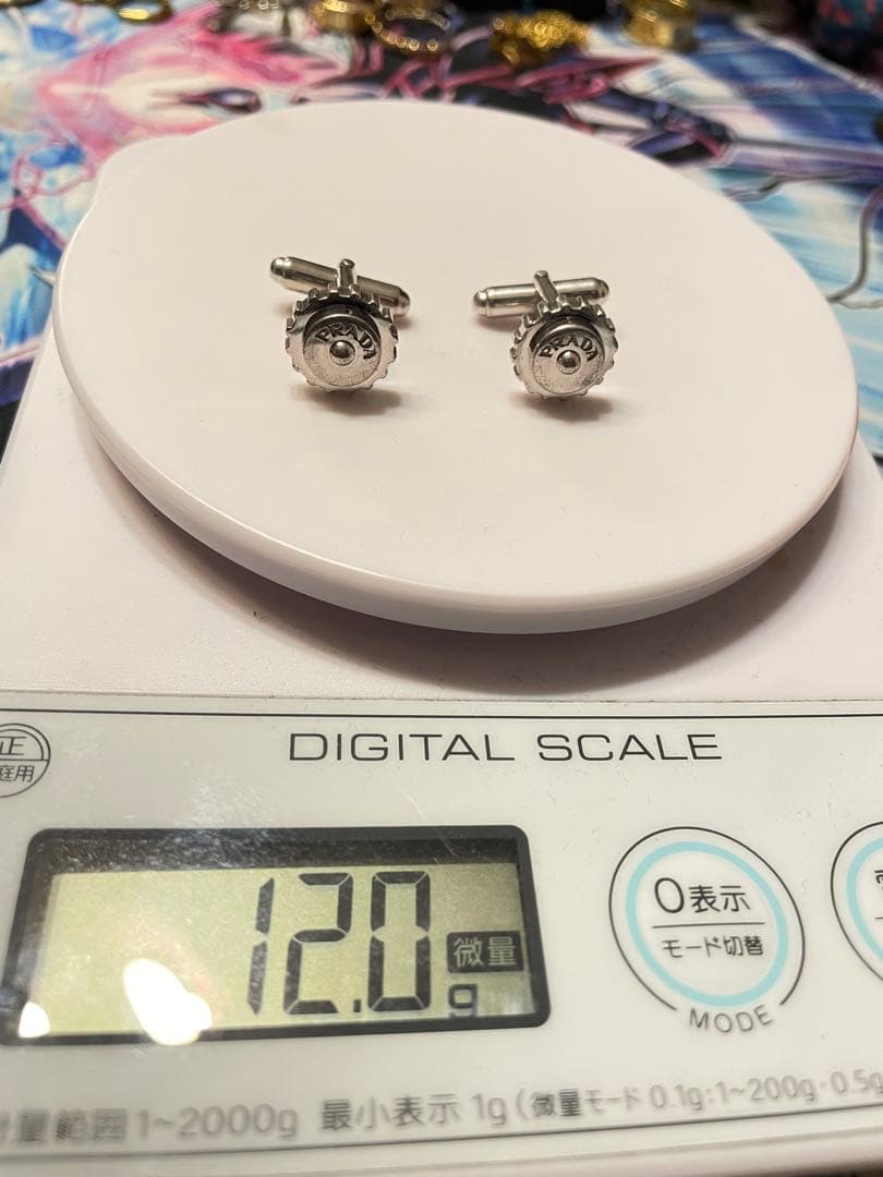 ★【希少】PRADA プラダ　カフリンクス　silver925 シルバー★