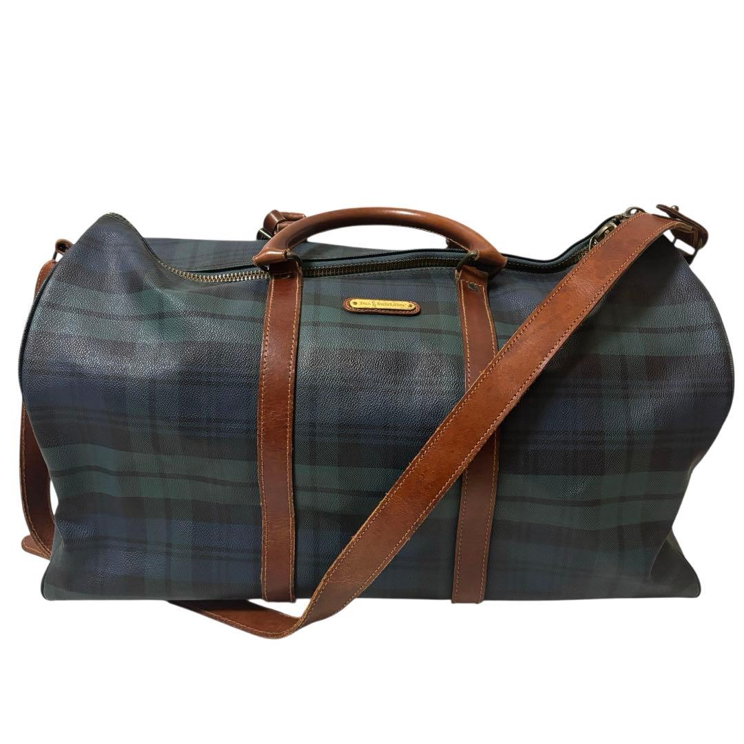 【人気】ポロラルフローレン　ブラックウォッチ　大容量　ボストンバッグ