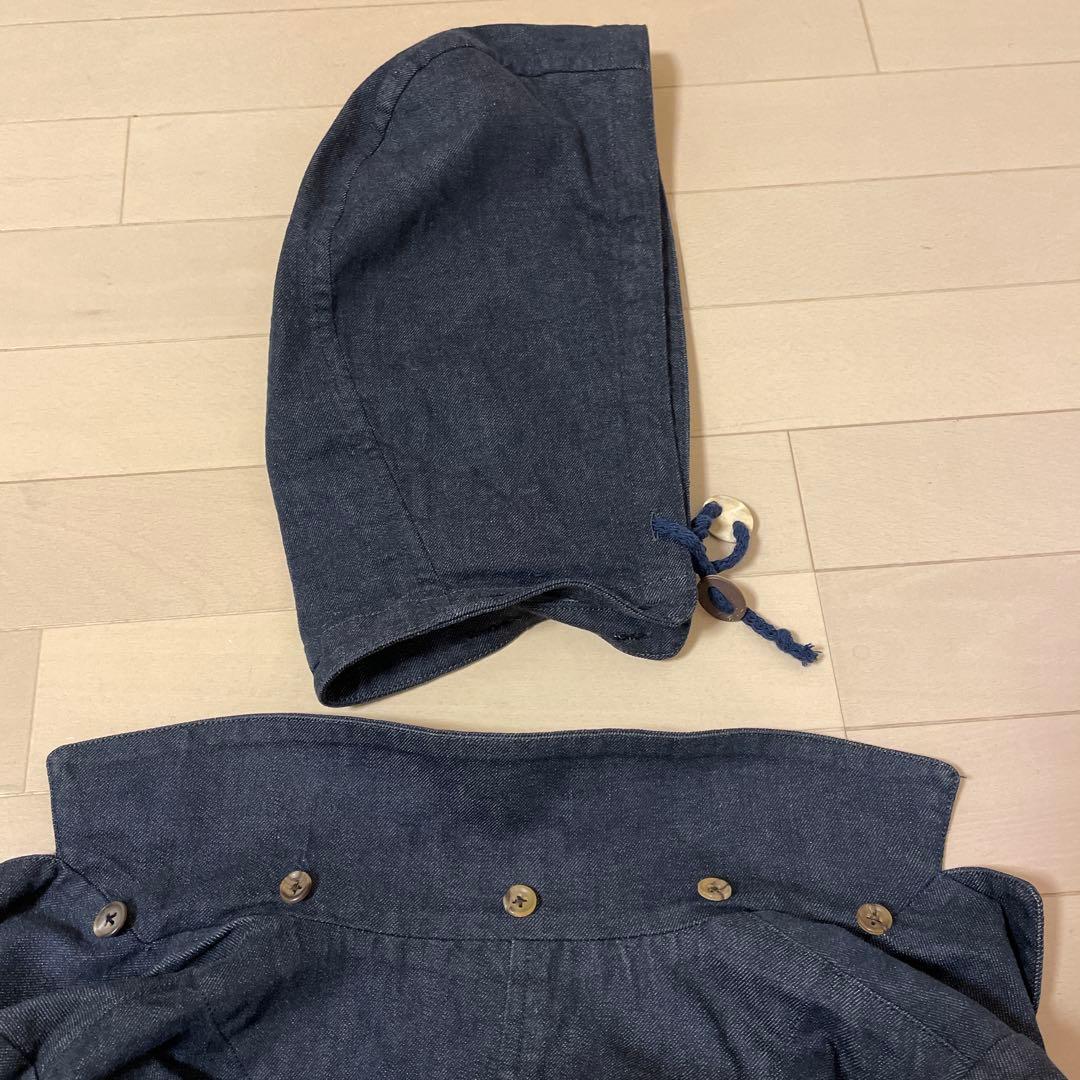 マドモアゼルノンノン　デニムフード付きコート