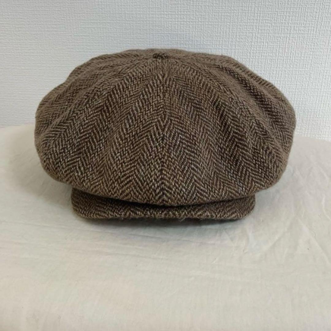 DOUBLE RL ブラウン ヘリンボーン キャスケット