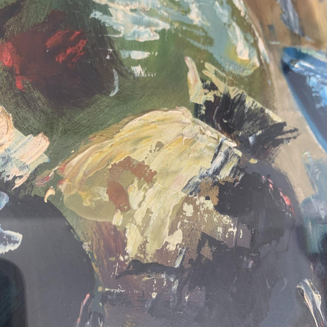 果物に水差し、大迫力の油絵！