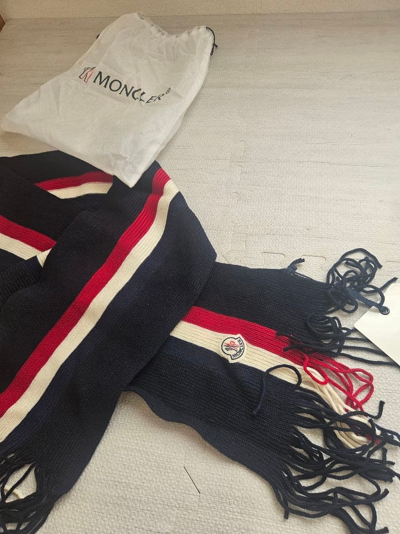 新品正規MONCLER モンクレール マフラー 男女兼用