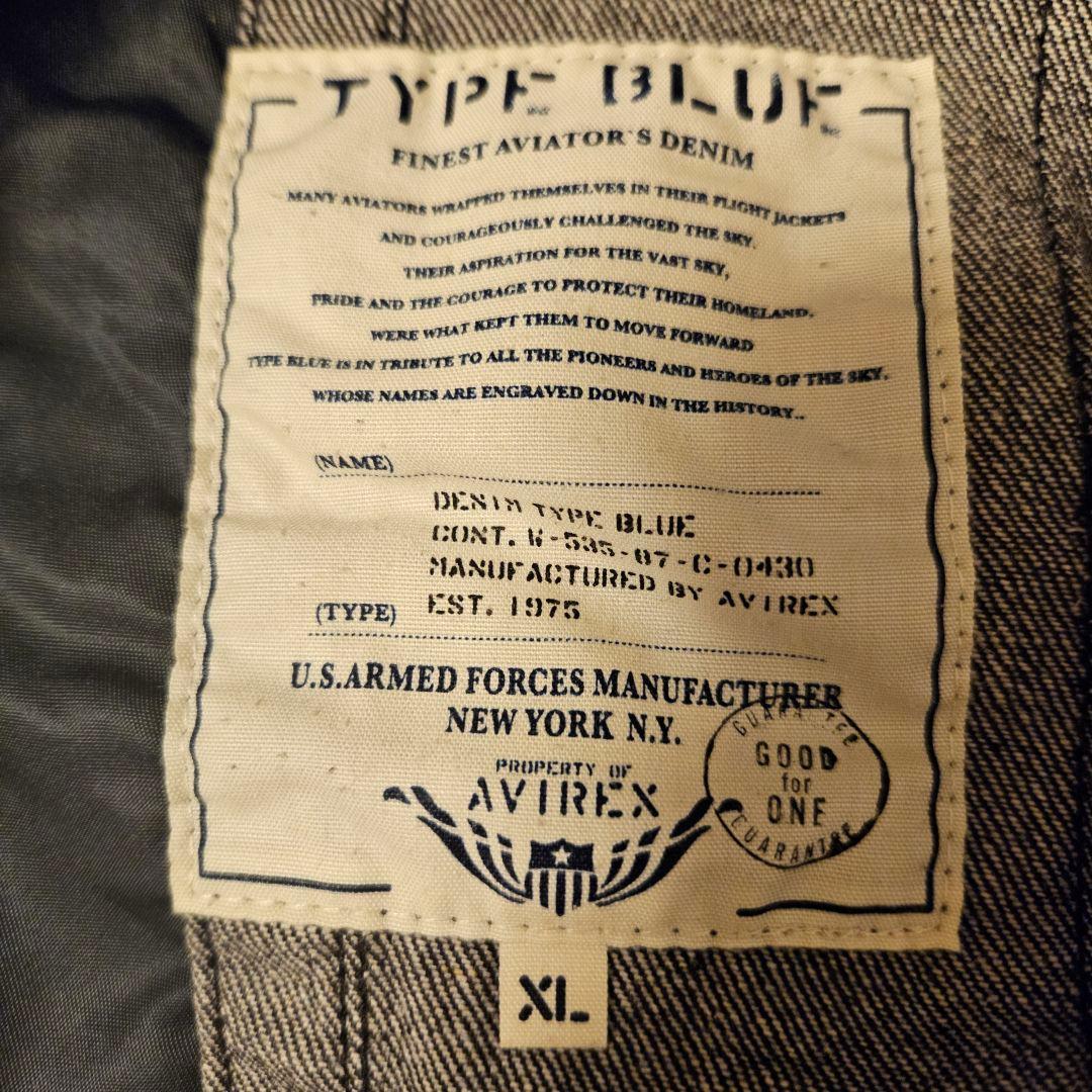 AVIREX TYPE BLUE コンビネーション フライト パンツ