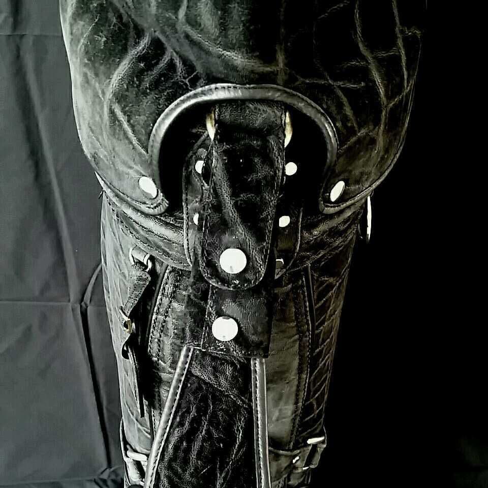 最高級 日本製 JRA 認定 総 エレファント ゴルフ キャディバッグ ブラック