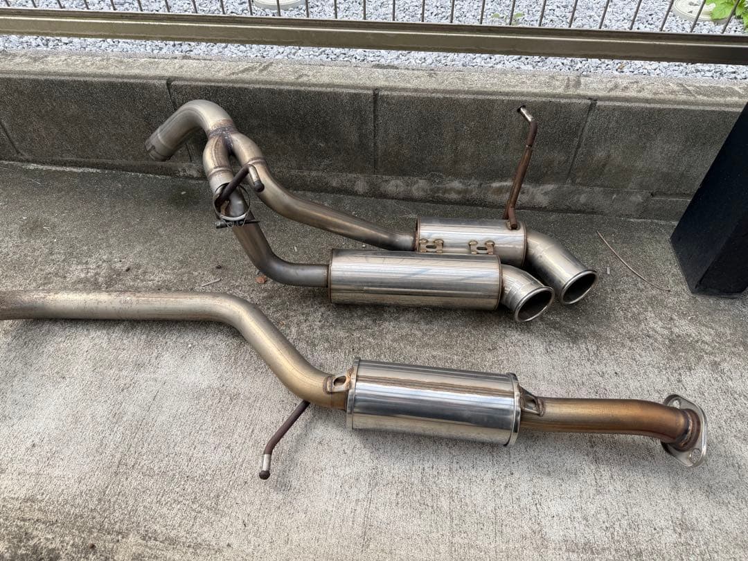 jb64ジムニー五次元ステンレス製 2本出しマフラー