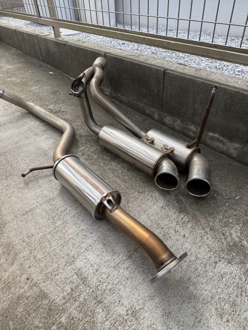 jb64ジムニー五次元ステンレス製 2本出しマフラー