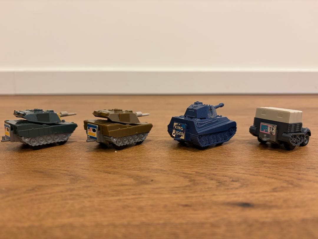 希少時物 コンバットチョロQ 4台セット エイブラムスキングタイガー 日本製