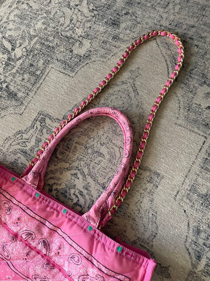 レスポートサック✴︎バンダナ柄ピンクトートバッグ✴︎ピンク