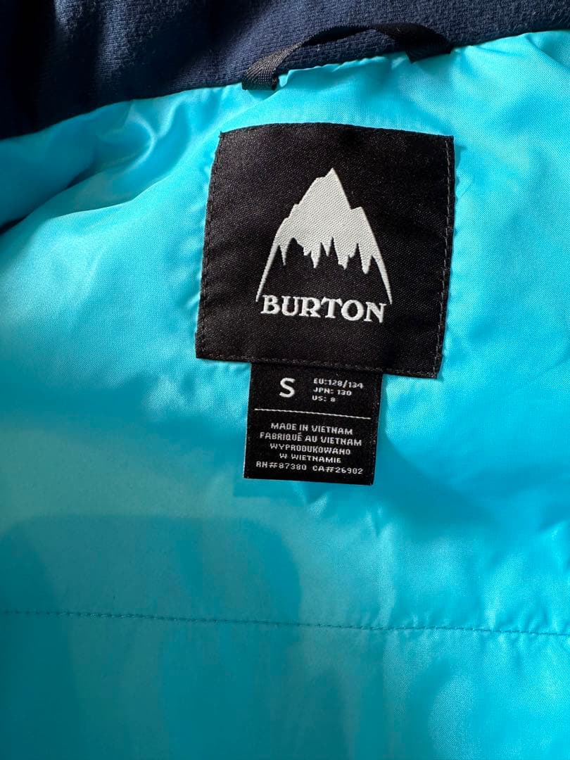 BURTON 子供用スノーボードウェア S 花柄