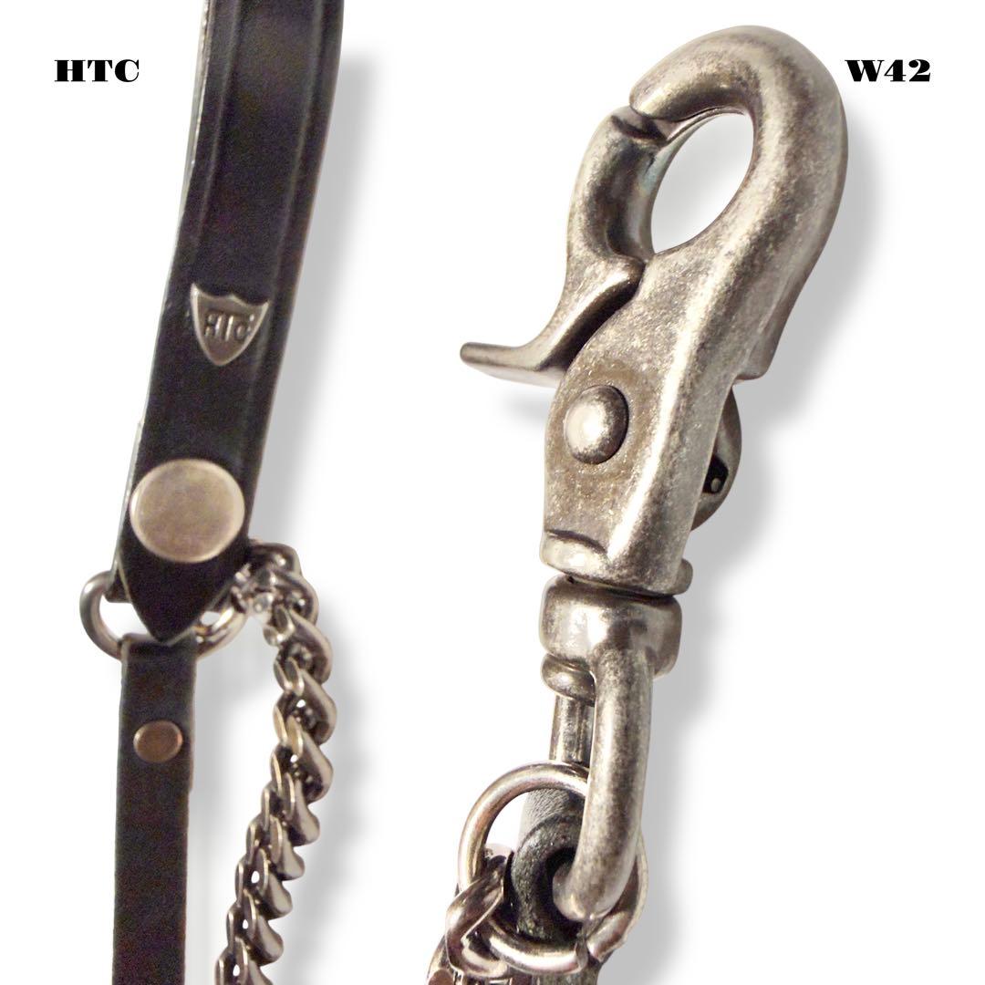 ★限定出品★ HTC ウォレット チェーン レザー コード ブラック 黒 喜平