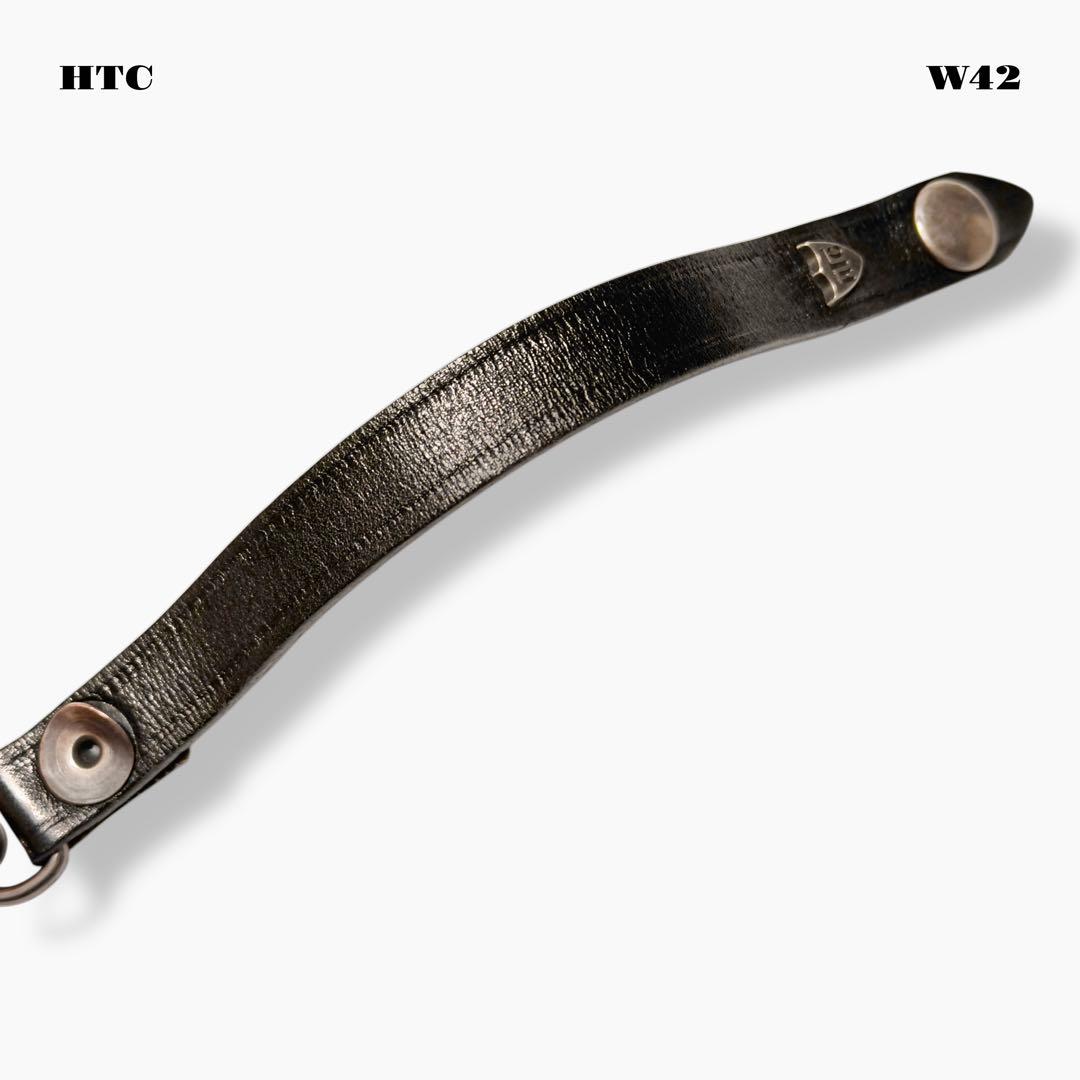 ★限定出品★ HTC ウォレット チェーン レザー コード ブラック 黒 喜平