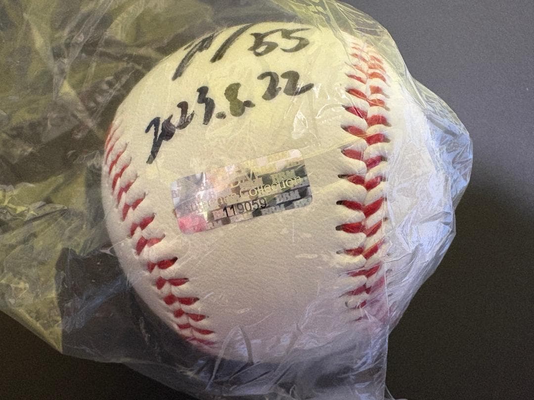 【野村大樹】プロ初本塁打記念グッズ（直筆サイン入りボール＆直筆サイン入りフォト）