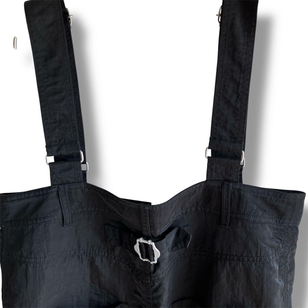 美品✨HeRIN.CYE ✨ハイウエストワイドサロペット　2024ss ブラック