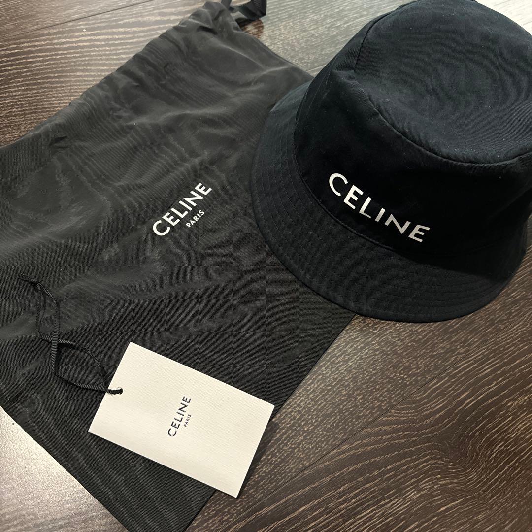 正規店購入　CELINE バケットハット サイズS 黒　　極美品