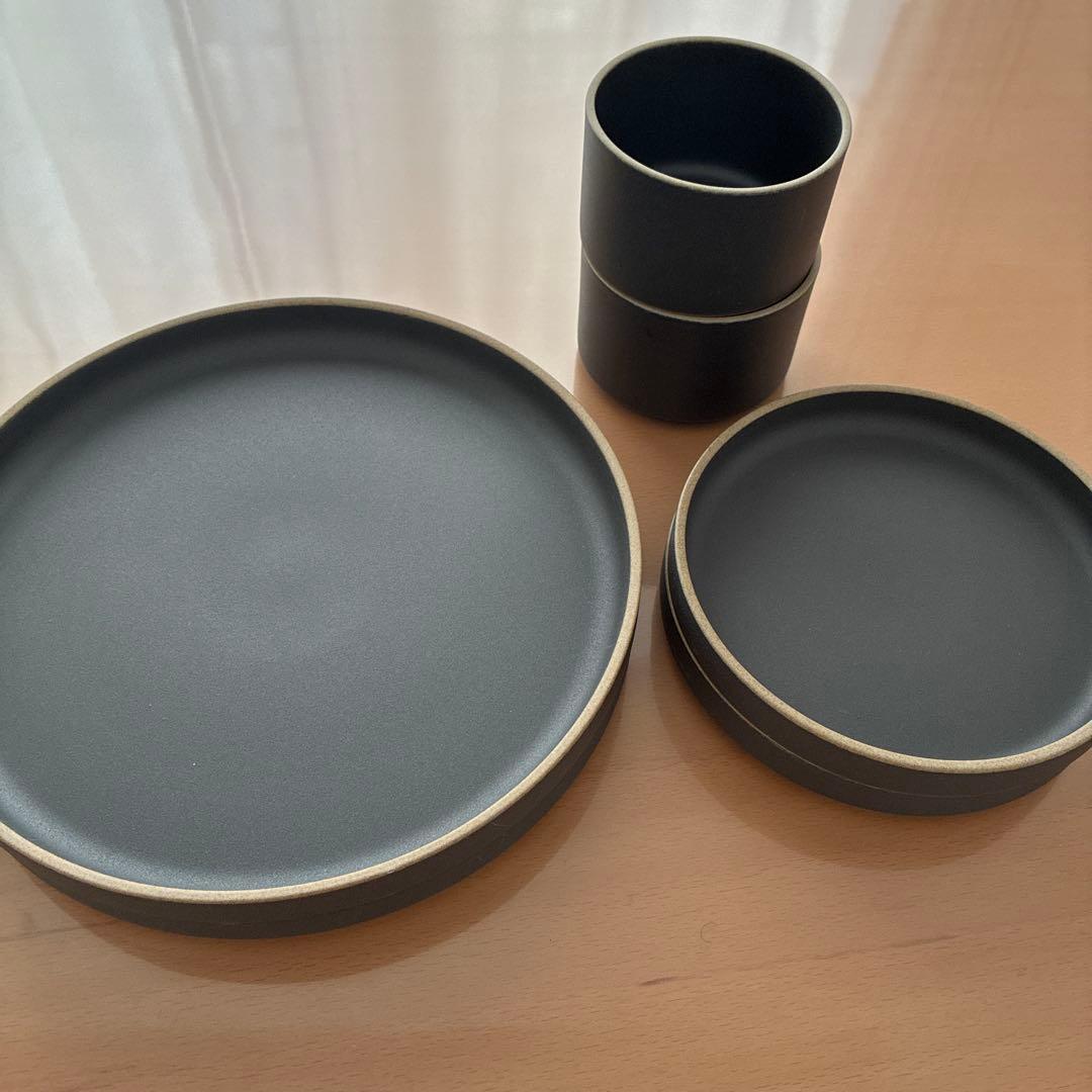 ま*ん様 HASAMI PORCELAIN黒 陶器製食器 ペア3セット