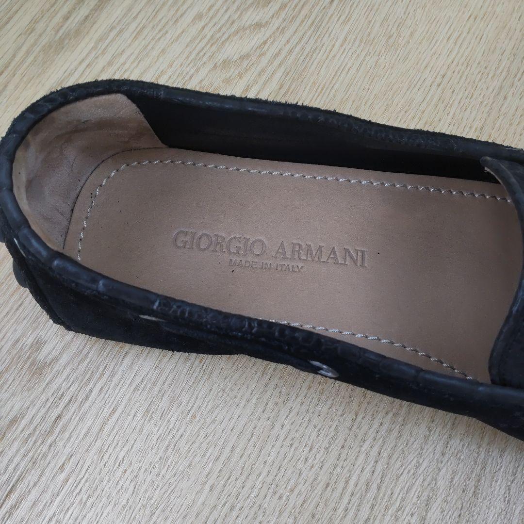 GIORGIO ARMANI (ジョルジオアルマーニ) ドライビングシューズ 黒