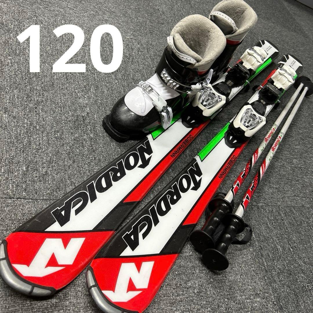 ③ NORDICA ジュニアスキーセット120