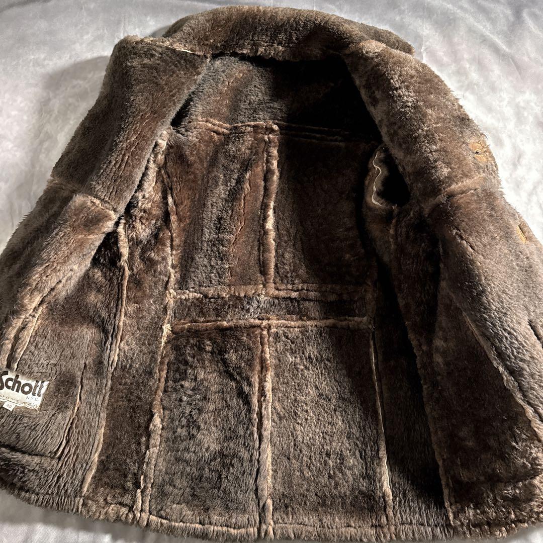 70s Schott ショット 切り替え ボア ムートンジャケット　ヴィンテージ