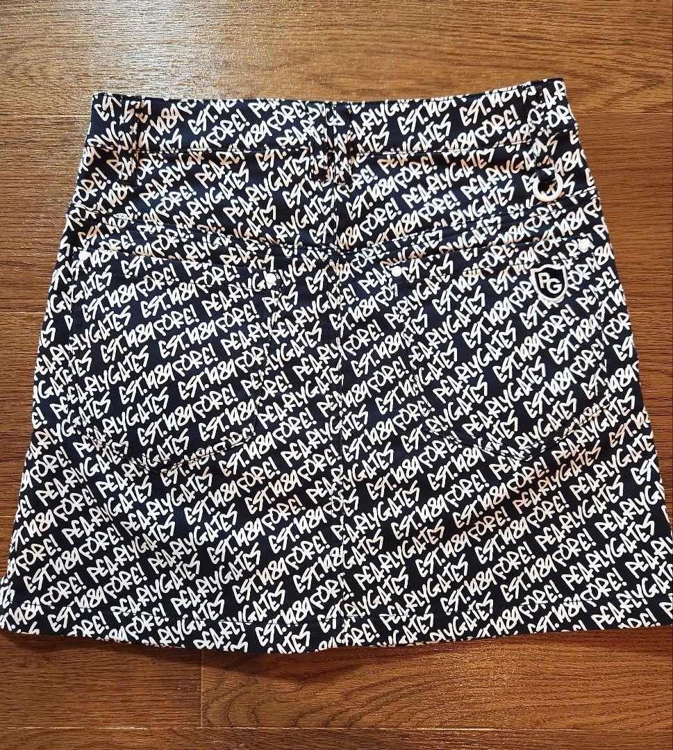 【新品未使用】PEARLY GATES ロゴスカート防寒 蓄熱 裏地付