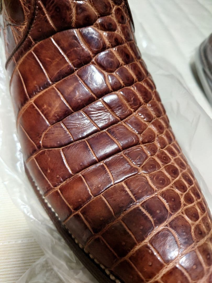 高級✨リアルクロコダイル サイドゴアブーツ 26.5～27cm