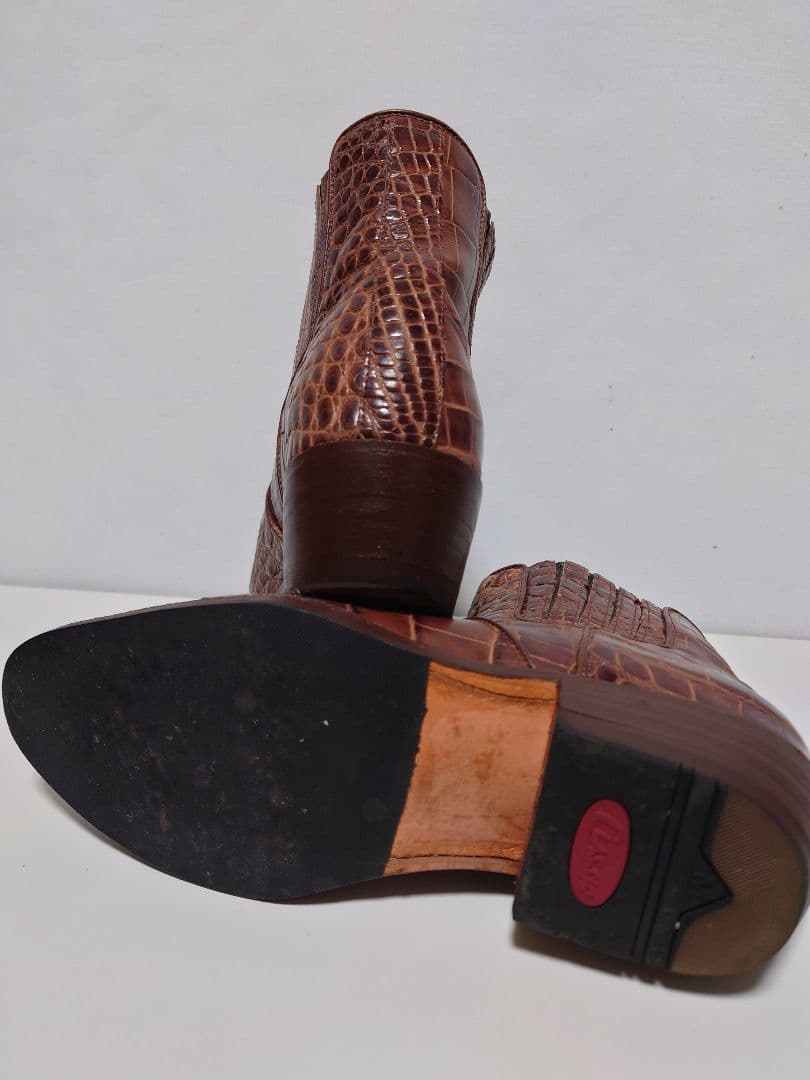 高級✨リアルクロコダイル サイドゴアブーツ 26.5～27cm
