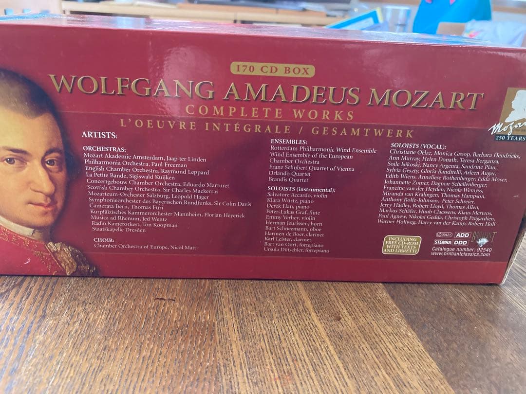 モーツァルト 完全作品集 170CD