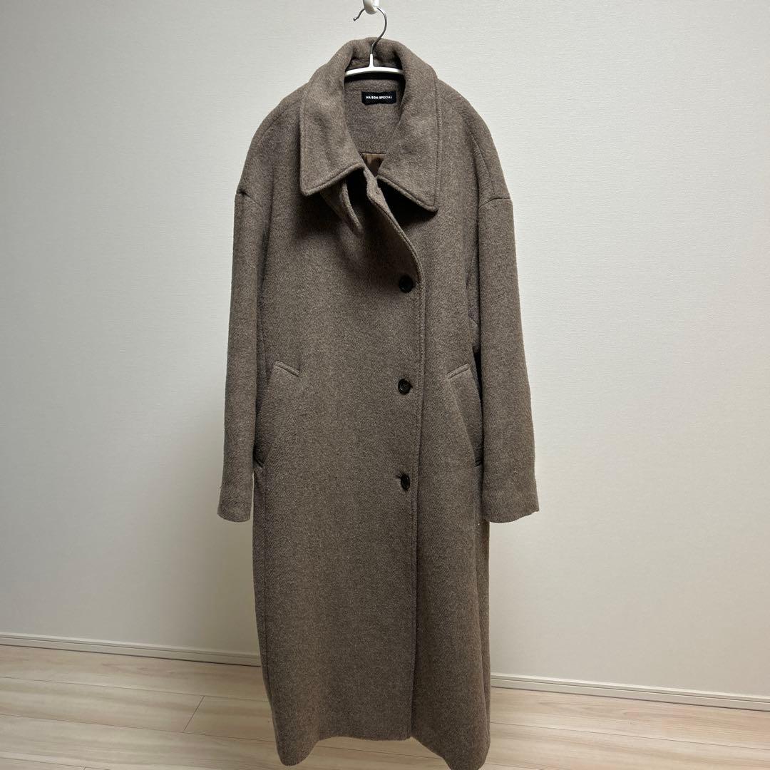 MAISON SPECIAL ベージュ チェスターコート