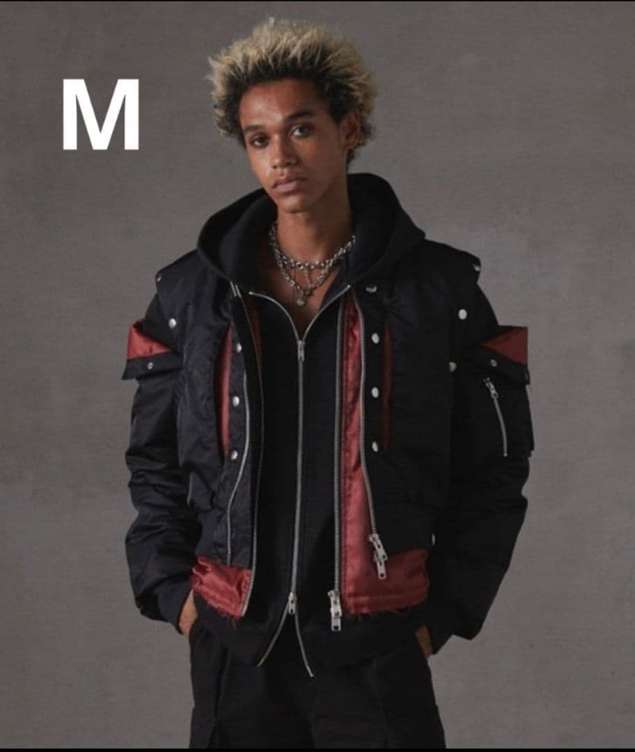 値下げ歓迎　GRANCY MA-1 ブラック Mサイズ ほぼ新品未使用