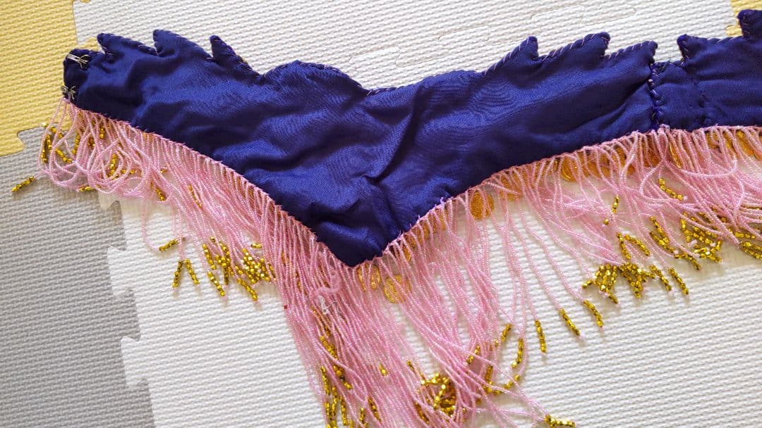 値下げ　ベリーダンス セットアップ 紫 ピンク