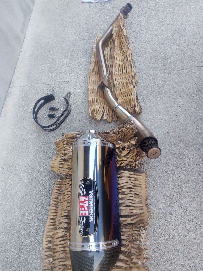 グロム JC-92用ヨシムラマフラー機械曲げR-77Sサイクロン