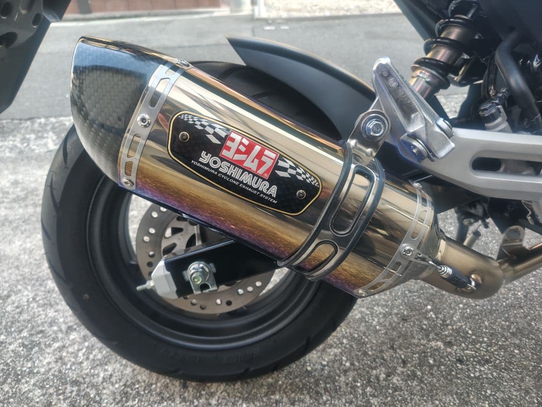 グロム JC-92用ヨシムラマフラー機械曲げR-77Sサイクロン