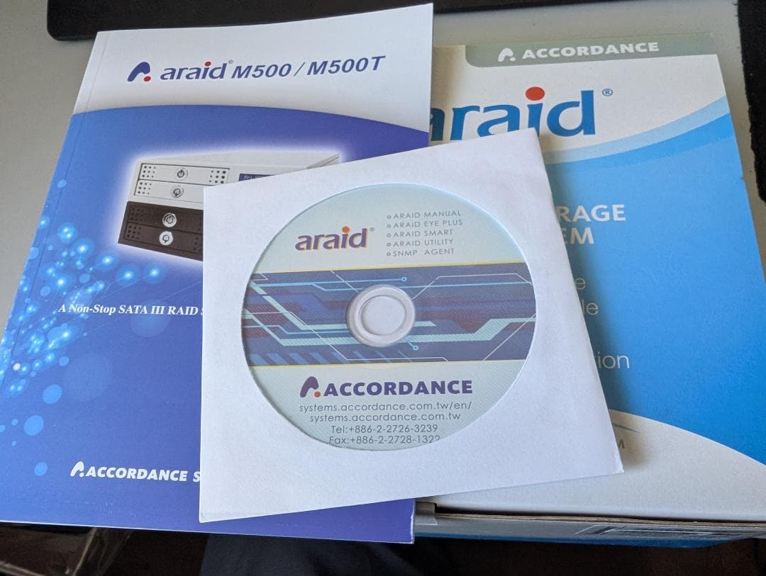 araid M500/M500T RAIDストレージサブシステム 未使用品