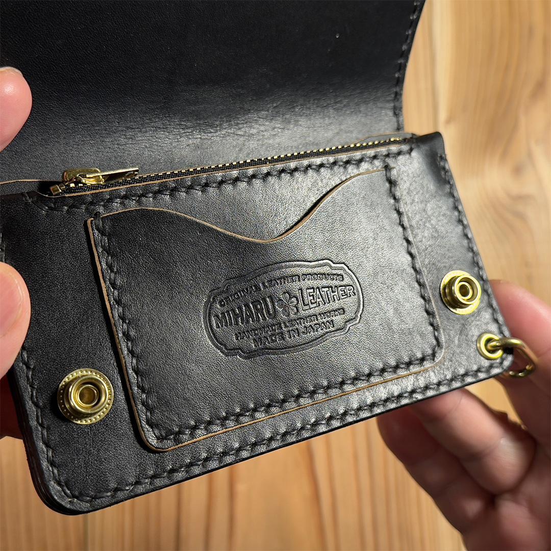 【限定生産】ミドルトラッカーウォレット｜ダイヤモンドパイソン×丘染めヌメ革