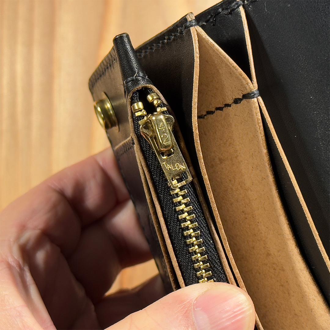 【限定生産】ミドルトラッカーウォレット｜ダイヤモンドパイソン×丘染めヌメ革