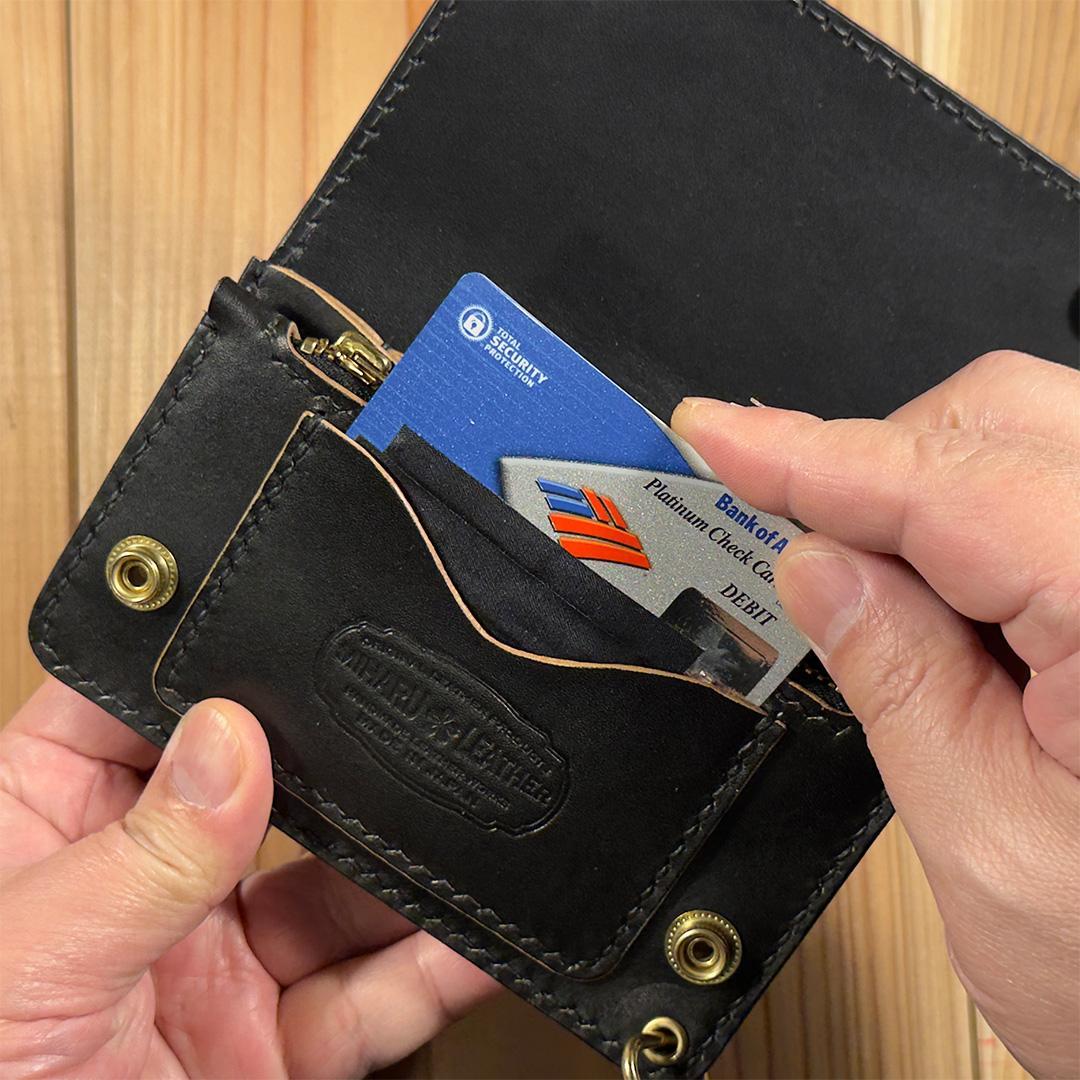 【限定生産】ミドルトラッカーウォレット｜ダイヤモンドパイソン×丘染めヌメ革