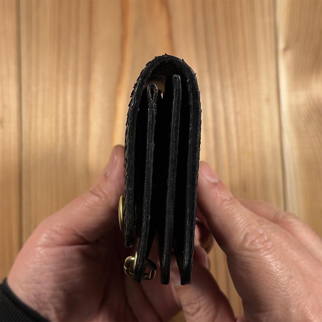 【限定生産】ミドルトラッカーウォレット｜ダイヤモンドパイソン×丘染めヌメ革