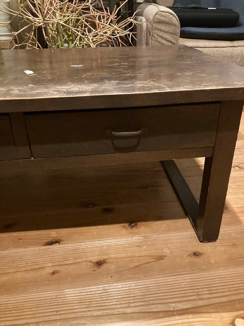 昭和レトロ　木製文机　ローテーブル　⑨