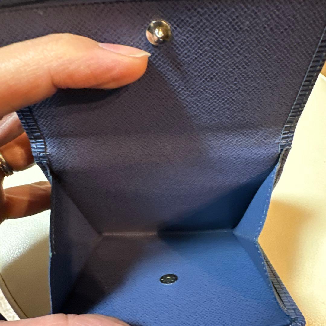 Louis Vuitton ブルー二つ折り財布