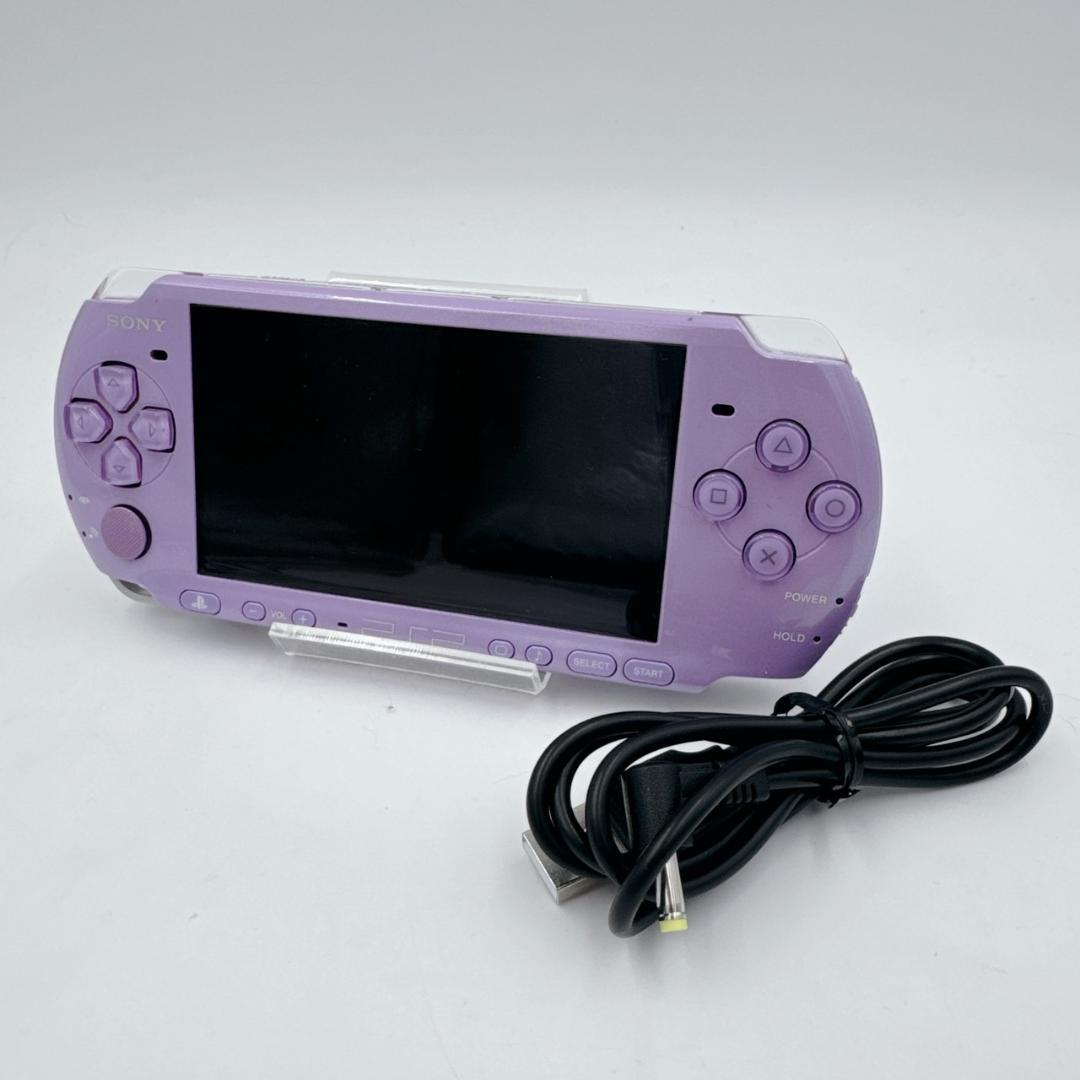 【美品】 SONY PSP-3000 ライラックパープル ぽかぽかアイルー村