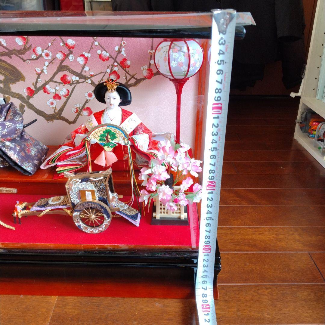 雛人形セット美品 アクリルケース入り 吉徳