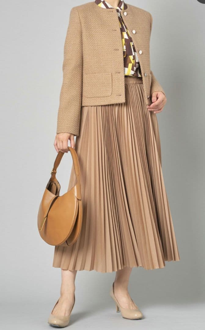 美品✨Theory 23AW ノーカラー ツイードクロップドジャケット