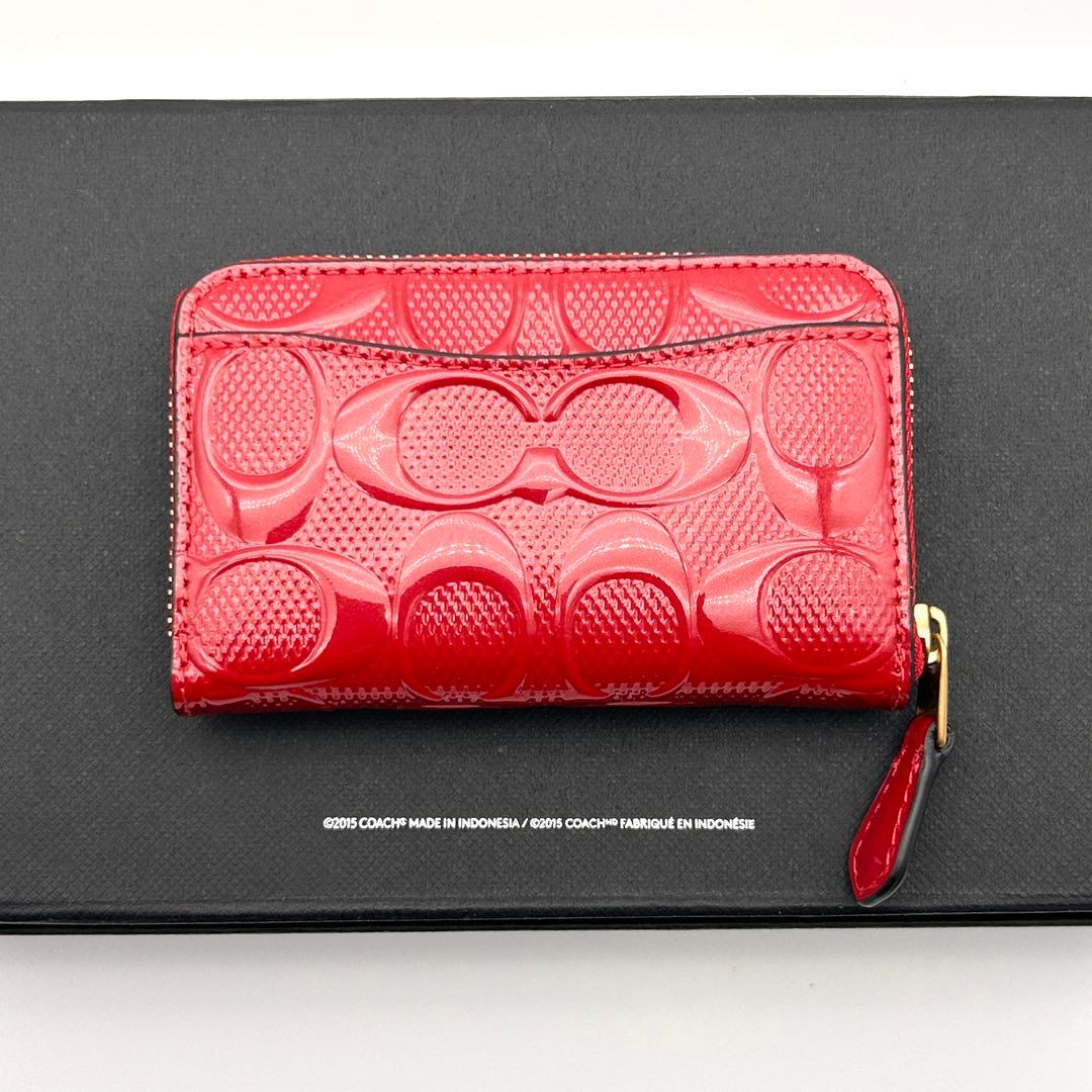 ✨極美品✨ COACH コーチ ケース カードケース ラウンドファスナー