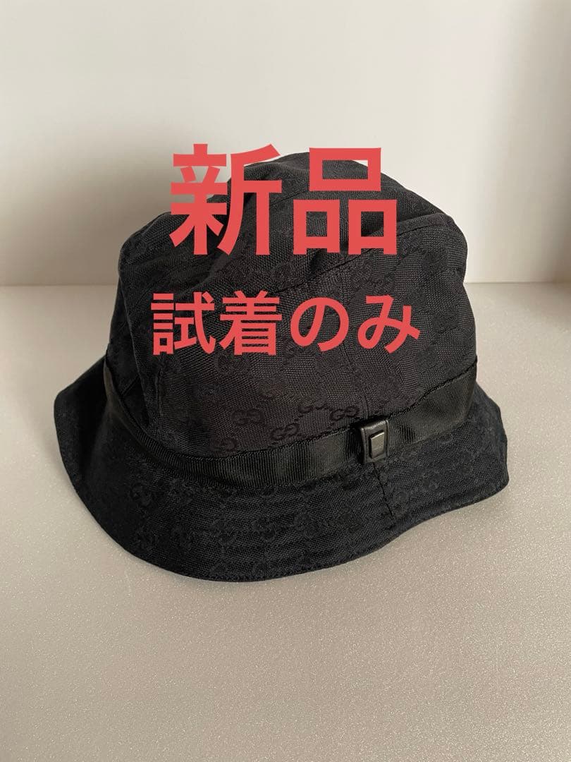 ともちゃん GUCCI グッチ バケット ハット Lサイズ ブラック