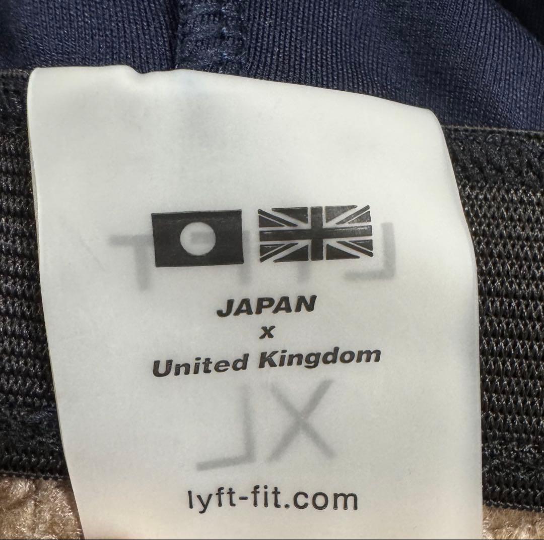 LYFT 2WAYストレッチロゴストリングパンツ ネイビー　XL