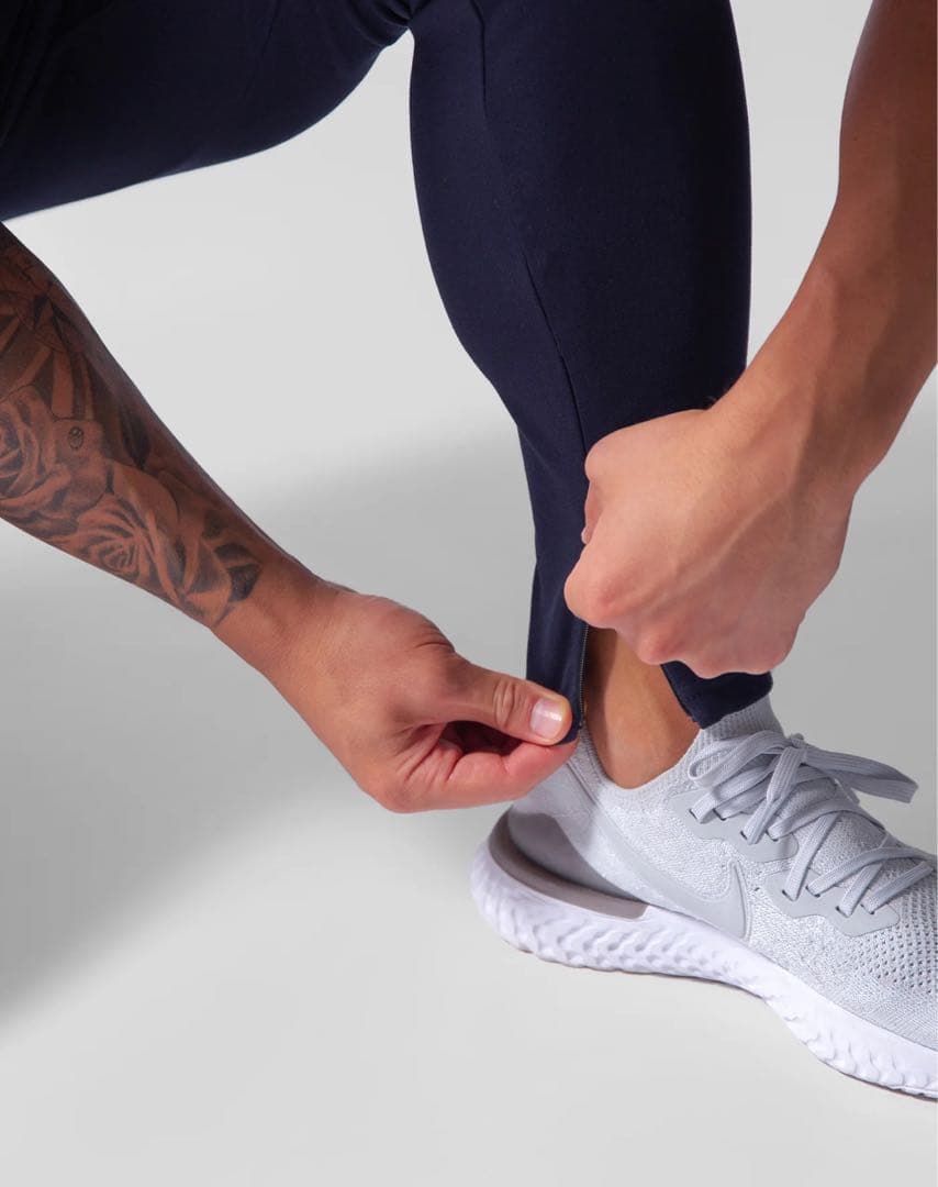 LYFT 2WAYストレッチロゴストリングパンツ ネイビー　XL