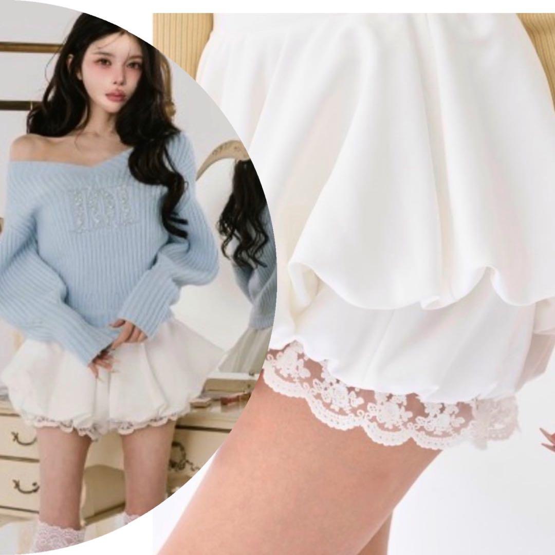 新品未開封　ダーリッチ　ミニスカート　darich 白　FREE