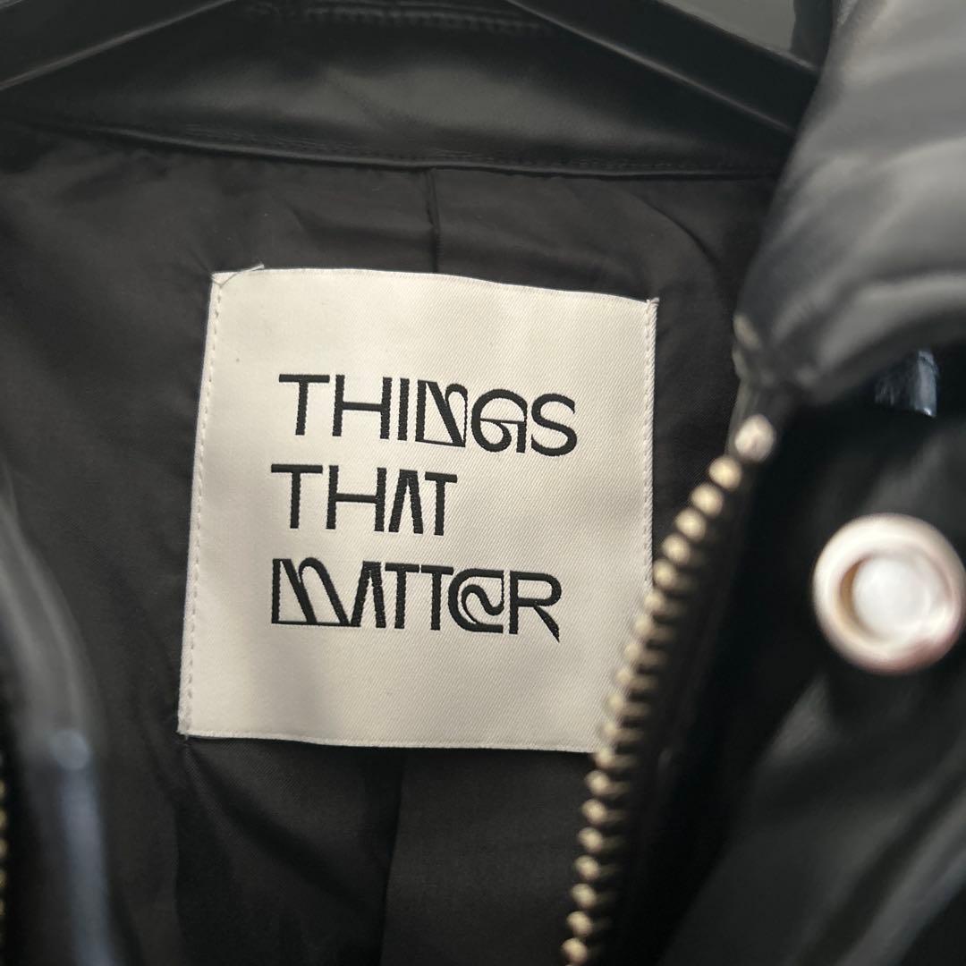 THINGS THAT MATTER ブラックジャケット