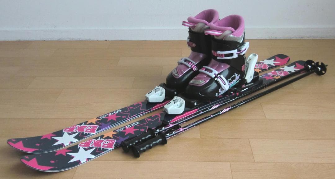 ■■送料無料■BXB＋Hart■子供用スキー4点セット■118/22■WAX■■