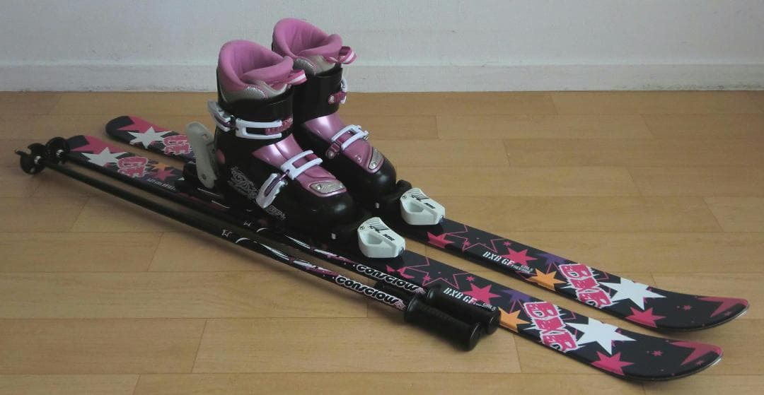 ■■送料無料■BXB＋Hart■子供用スキー4点セット■118/22■WAX■■