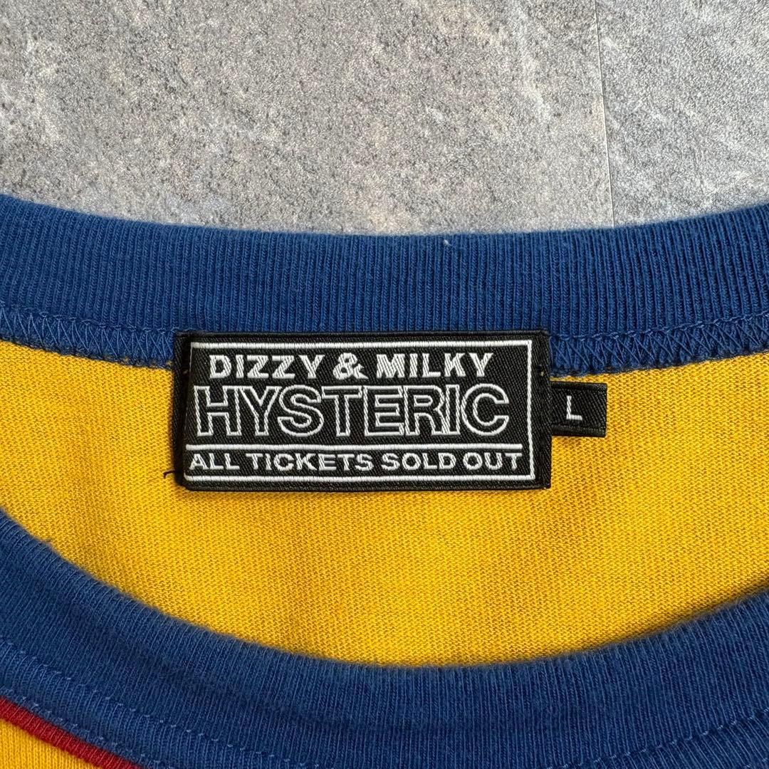 HYSTERIC GLAMOUR リンガーロングTシャツ ヒスガール イエロー